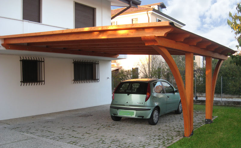 Pompeiane in legno padova venezia treviso larredo giardino Pergolati in legno per auto