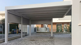 tettoia in metallo